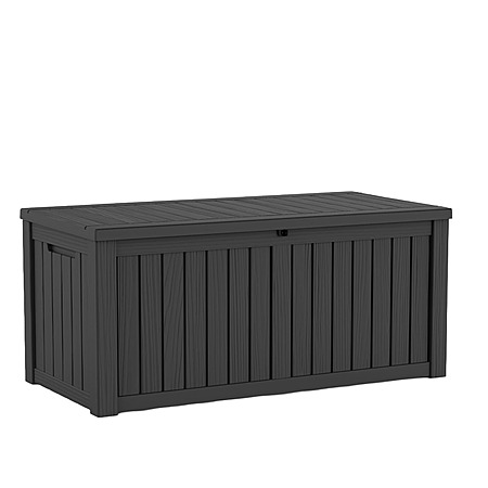 Patiozen 120-Gallon Extra-Large Outdoor Storage Bin Patio Storage Deck Box Ideal for patio furniture outdoor cushions gardening tools and sports