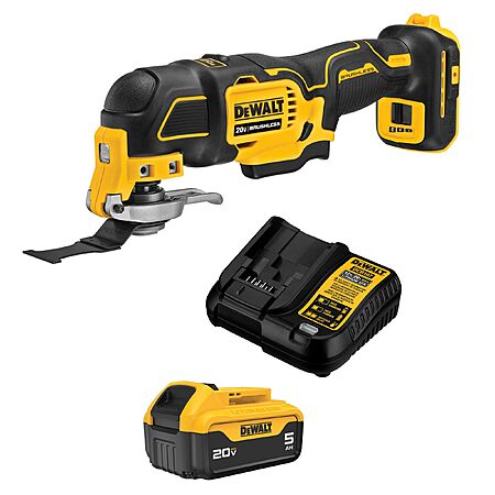 DEWALT 20-volt Max Cordless Brushless 3-speed 4 -Piece Oscillating Multi-Tool ( Battery Included and Charger Included ) | DCS356P1