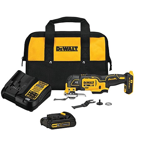 DeWalt 20V MAX XR Cordless Brushless 3-Speed Oscillating Multi Tool with (1) 20V 1.5Ah Battery and Charger