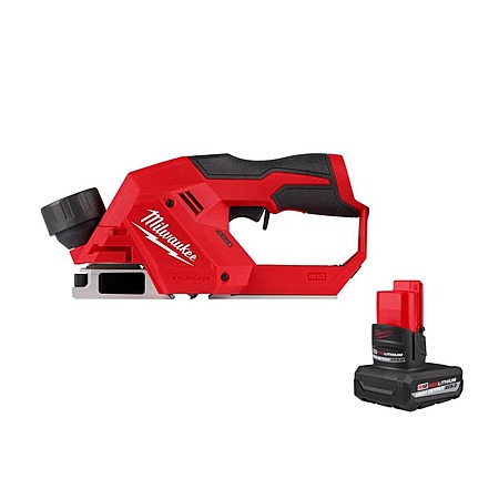 Milwaukee M12 12V Lithium-Ion Brushless Cordless 2 in. Planer with M12 5.0 Ah Battery