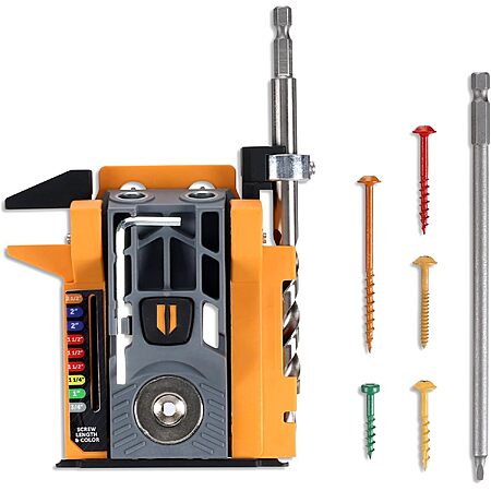 BORA Mini Pocket Hole Jig Kit with 50 Screws Auto-Adjusting Portable System