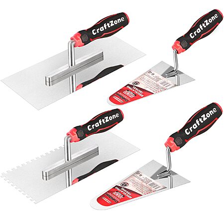 CRAFTZONE 4-Piece Masonry Trowel Set