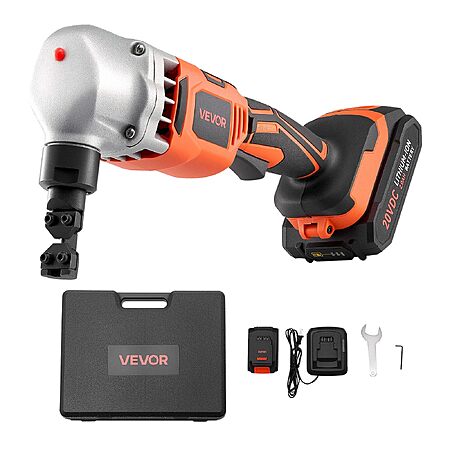 VEVOR 18v Cordless Metal Nibbler with 2Ah Battery, charger and hardcase.