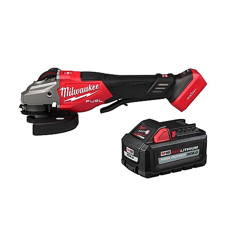 Milwaukee M18 FUEL ONE-KEY 18V 4-1/2 in. /6 in. Variable Speed Braking Grinder w/ 6.0 Ah Battery Lith-Ion Brushless Cordless