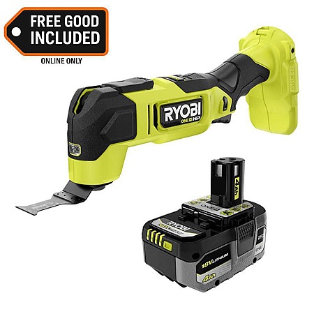 Ryobi ONE+ HP 18V Brushless Cordless Oscillating Multi-Tool with 4.0 Ah Battery