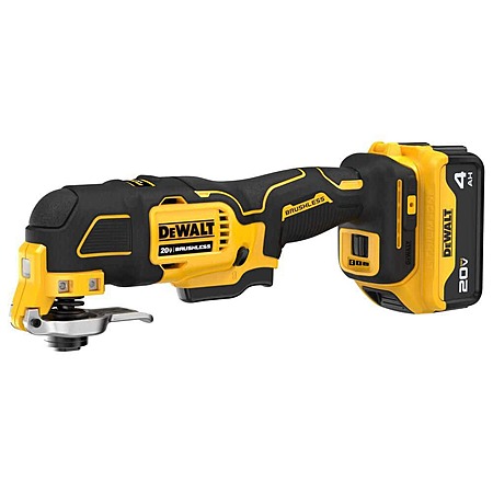 DeWalt 20-Volt Max 3-Speed Oscillating Multi Tool with 4.0 Ah Battery and Charger Lithium-Ion Cordless Brushless $99