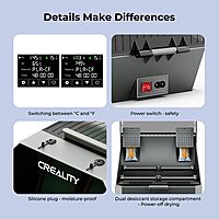 Official Space Pi Filament Dryer Plus, 2 Rolls 3D Printer Filament Dry Box with 360° PTC Fast Heating, 4'' LCD Touch Screen, Filament dehydrator Fits 1.75/2.85mm $75.65 at Amazon
