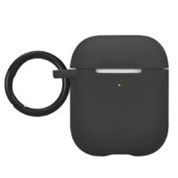 Best Buy essentials™ - Silicone Case for Apple AirPods 1st and 2nd Generations - Black $3.49