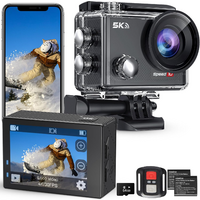 Amazon.com : Action Camera 5K 30FPS Waterproof Camera Underwater 131 FT with EIS, Remote Control Sports Camera 5X Zoom with 64GB Card $32.49