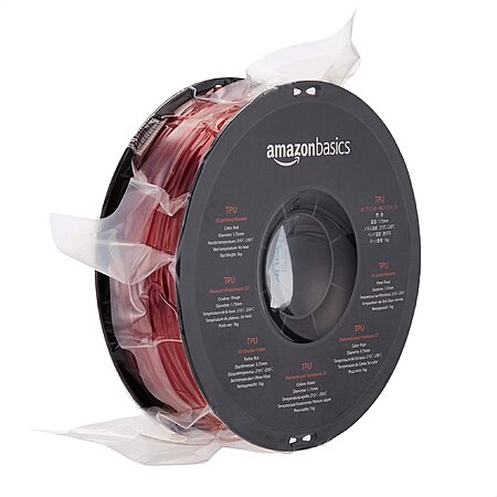 55% Off Amazon Basics Red TPU 3D Printer Filament!
