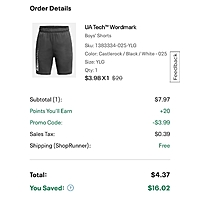 Under Armour Shorts $3.98