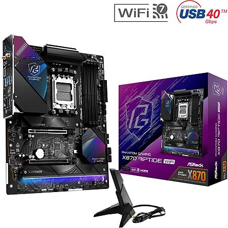 ASRock X870 RIPTIDE WIFI Motherboard 21% Off!