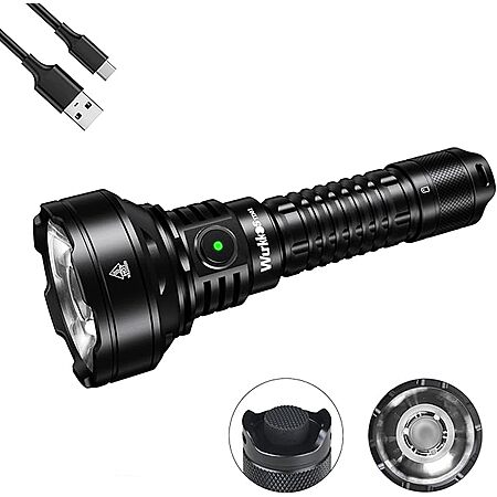 Wurkkos TD01C Rechargeable Long-range Flashlight (1090 yd throw); free S&H; $35.87