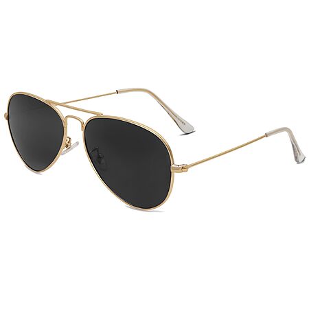 SOJOS Classic Aviator Polarized Sunglasses for Men Women Vintage Retro Style,Gold/Grey $13.59