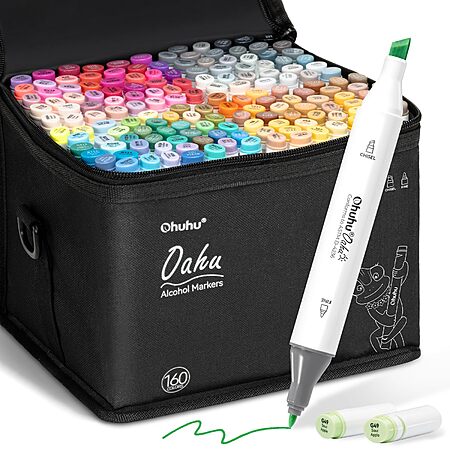 Ohuhu Alcohol Markers - 160-color 74.98