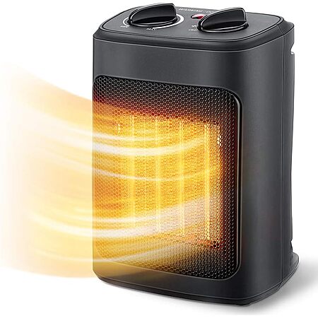 1500W Portable Ceramic Space Heater w/ Thermostat – $15.91 at Amazon