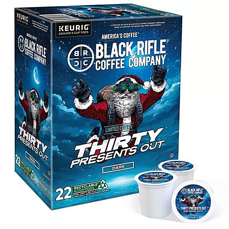 Black Rifle Dark Roast Coffee Pods, Thirty Presents Out â 22 Count $8.88 (0 replies)