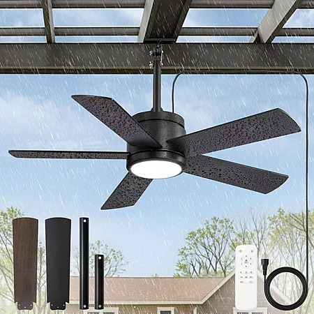 Fanbulous 42" Outdoor Ceiling Fan w/ Light & Remote $50 + Free S&H