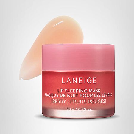 LANEIGE Lip Sleeping Mask, Berry: Nourishing Overnight Lip Treatment with Vitamin C, Shea & Murumuru Butter for Hydrating Dry, Flaky Lips $15