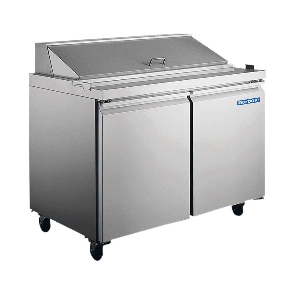 Norpole 2-Door Commercial Top Prep Table & Refrigerators: 9.5 cu. ft. $2299, 15 cu. ft. $2349 at Home Depot + Free Store Pickup