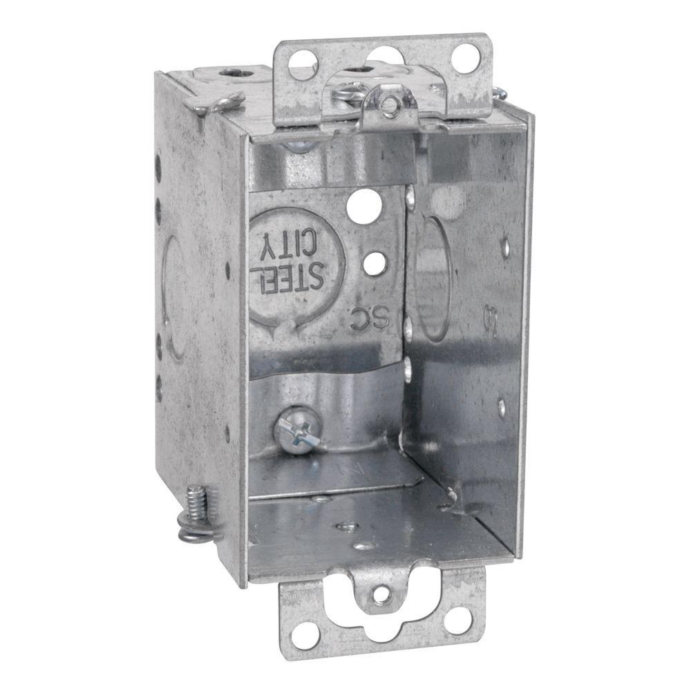 25-Pack Steel City 1-Gang 3 in. Old Work Metal Switch Box $32.47 at Home Depot + Free Shipping