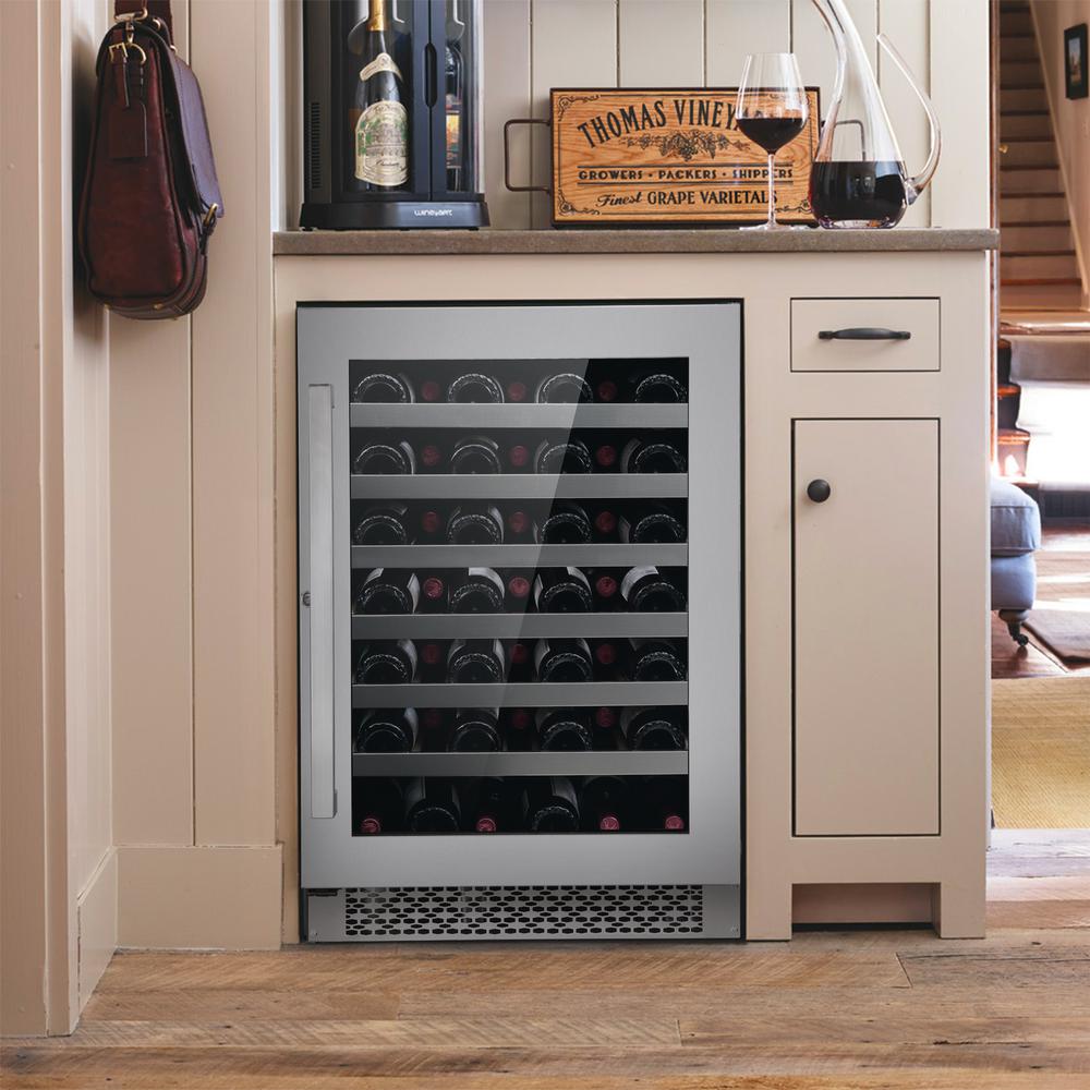 Cosmo 48-Bottle Stainless Steel  24" Single Zone Compressor Wine Chiller $899.99 at Home Depot + Free Store Pickup [Select markets]
