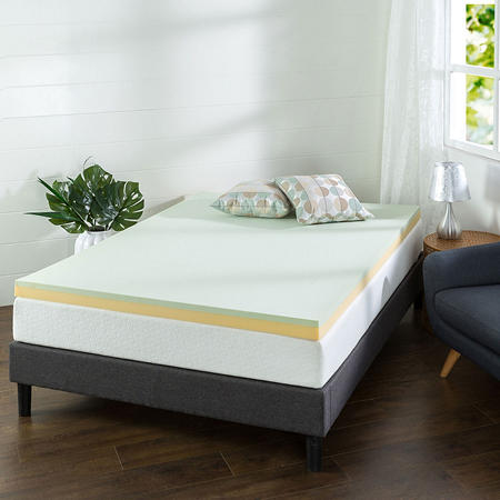 Sam's Club Members: 3" Zinus Night Therapy Memory Foam Mattress Toppers: Green Tea Queen $43, Copper Twin $45 & More + FS for Plus