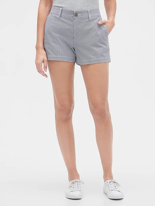 Gap Factory: Women's 3" Khaki Shorts or 5" Girlfriend Khaki $10.48 | Signature Skinny Ankle Khakis (pink sunburst) $13.28 + Free Shipping