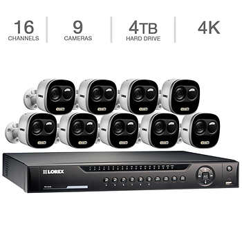 Lorex 16 channel 4K NVR w/4TB HDD 9x 4K "AD" IP POE cameras LNR1649KXB at Costco $999.99
