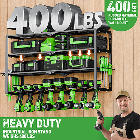4 Layers Power Tool Organizer Wall Mount $24.99