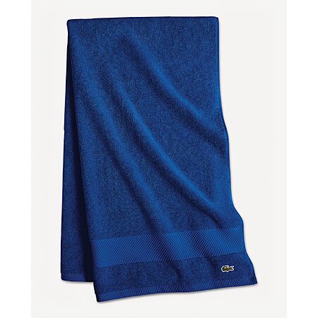 Lacoste Heritage 100% Supima Cotton Bath Towel 30" x 54", Surf Blue