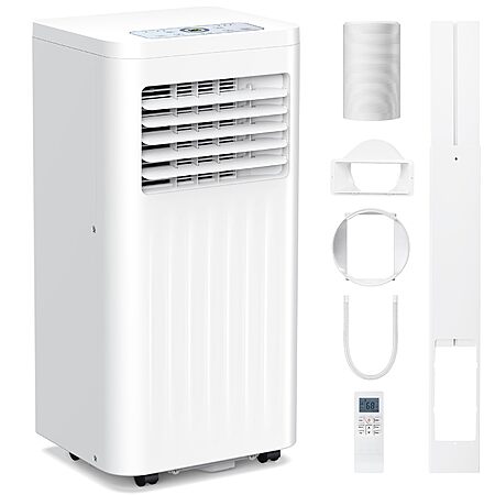 Electactic 10000 BTUs Portable Air Conditioners,4-IN-1 Portable AC with 24H Timer & Remote Control $240