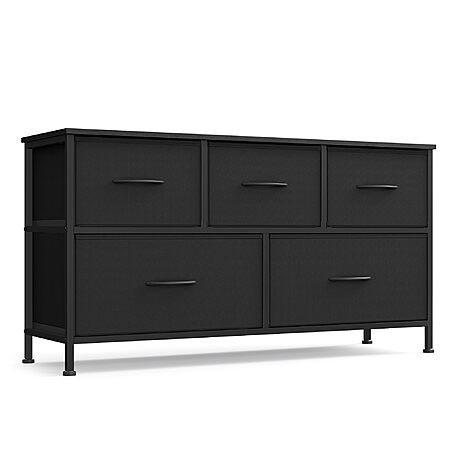 SONGMICS MDF 5 Non-Woven Fabric Drawers for Bedroom $44.55