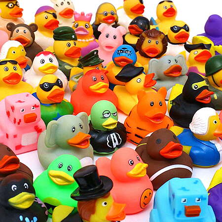 XY-WQ 30 pack Rubber Duck for Jeeps Ducking - 2" Bulk Floater Duck for Kids $13.49