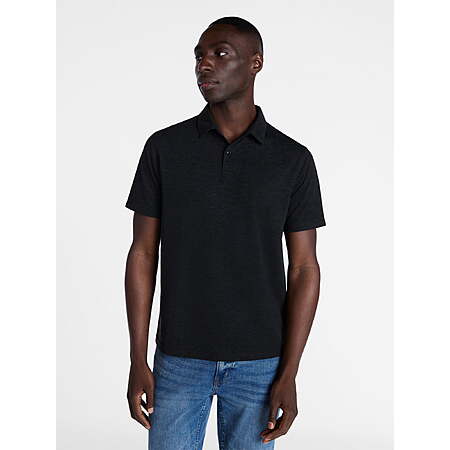 George Men’s Double Knit Polo Shirt (Black) from
