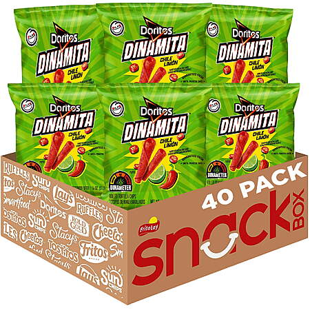 $15.64 | ™Doritos Dinamita Chile Limon Rolled Tortilla Chips, 40 Count