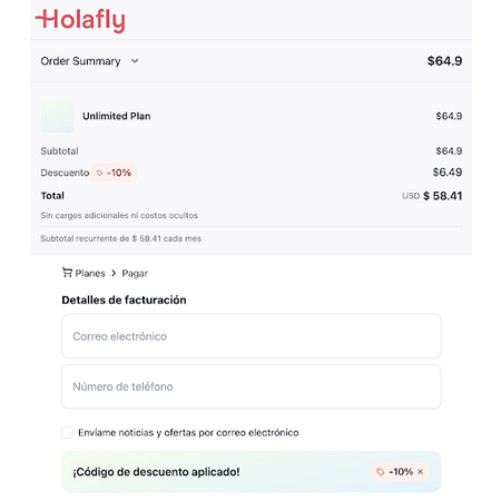 Holafly eSIM Promo Code: 5% Off All eSIMs or 10% Off Monthly/Yearly ...