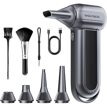 Open Box: WOLFBOX MF100 Electric Air Duster-150000RPM Super Power Cordless Air Duster $44 + Free Shipping