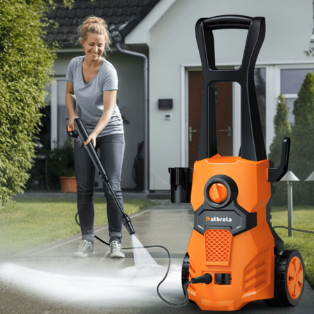 1500W Electric Pressure Washer, 4200PSI with Adjustable Nozzle Angle for $69.79