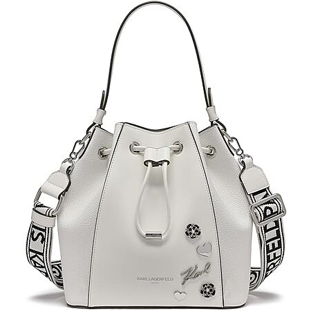 Karl Lagerfeld Paris Adele Bucket Bag (White or Black ) $79.19 + Free Shipping