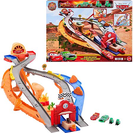 Mattel Disney Pixar Cars Radiator Springs Race & Rescue Raceway Playset w/ 4 Vehicles $20.64 + Free Shipping w/ Prime or on $35+