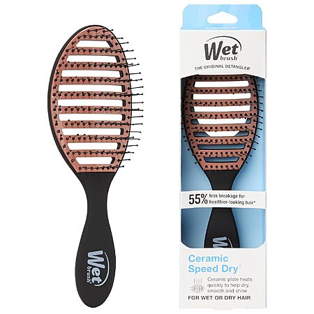 Wet Brush Ceramic Speed Dry Vented Detangling Hair Brush (Black) $7.87 + Free Shipping w/ Prime or on $35+