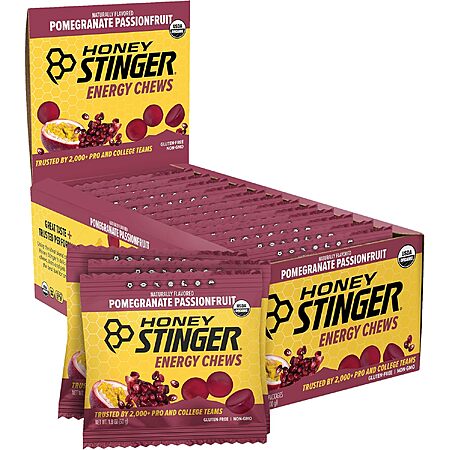 12-Pk 1.8-Oz Honey Stinger Organic Energy Chews (Pomegranate Passionfruit) $11.70 w/ S&S