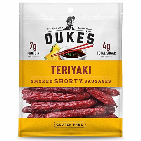 Select Accounts: 5-Oz Duke's Teriyaki Pork Smoked Shorty Sausages $5.30 w/ S&S
