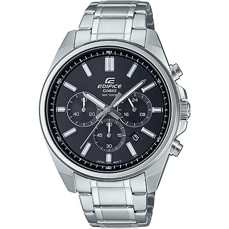 43.5mm Casio Men's Edifice EFV650D Chronograph Stainless Steel Watch $75.45 + Free S&H
