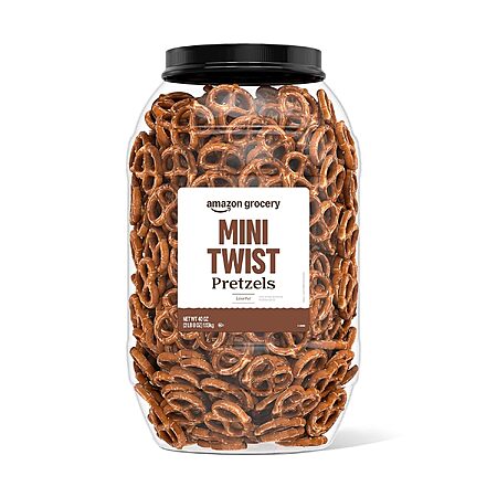 40-Oz Happy Belly Mini Twist Pretzels $5.20 w/ S&S + Free Shipping w/ Prime or on $35+