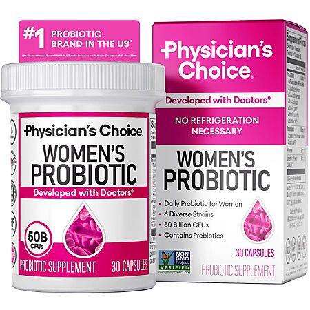30-Count Physician's Choice Women's Probiotic 50 Billion CFU Capsules $8.99 w/ S&S + Free Shipping w/ Prime or on $35+