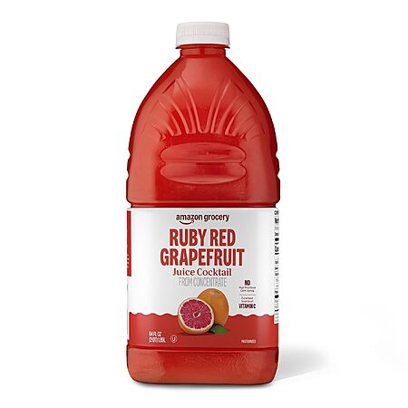 64-Oz Amazon Grocery Ruby Red Grapefruit Juice Cocktail $1.72 w/ S&S + Free Shipping w/ Prime or on $35+