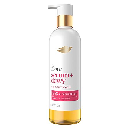 15.3-Oz Dove Serum+ Dewy Shower Oil Body Wash (Coconut & Geranium Oil) $8.53 w/ S&S + Free Shipping w/ Prime or on $35+