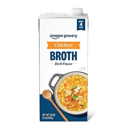 32-Oz Amazon Grocery Chicken Broth $0.95 w/ S&S + Free Shipping w/ Prime or on $35+